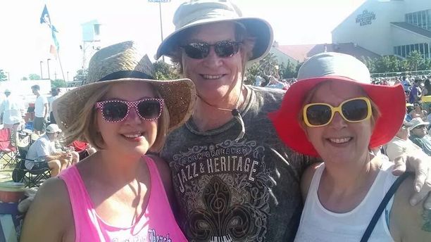 3 friends @ New Orleans Jazzfest 2014